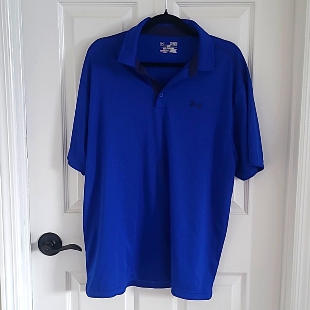 XL Under Armour mens dri fit tee shirt in royal blue